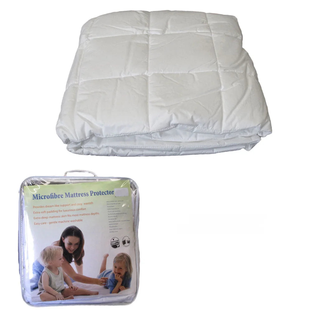 Cotton Japara Cover Microfiber Filling Mattress Protector