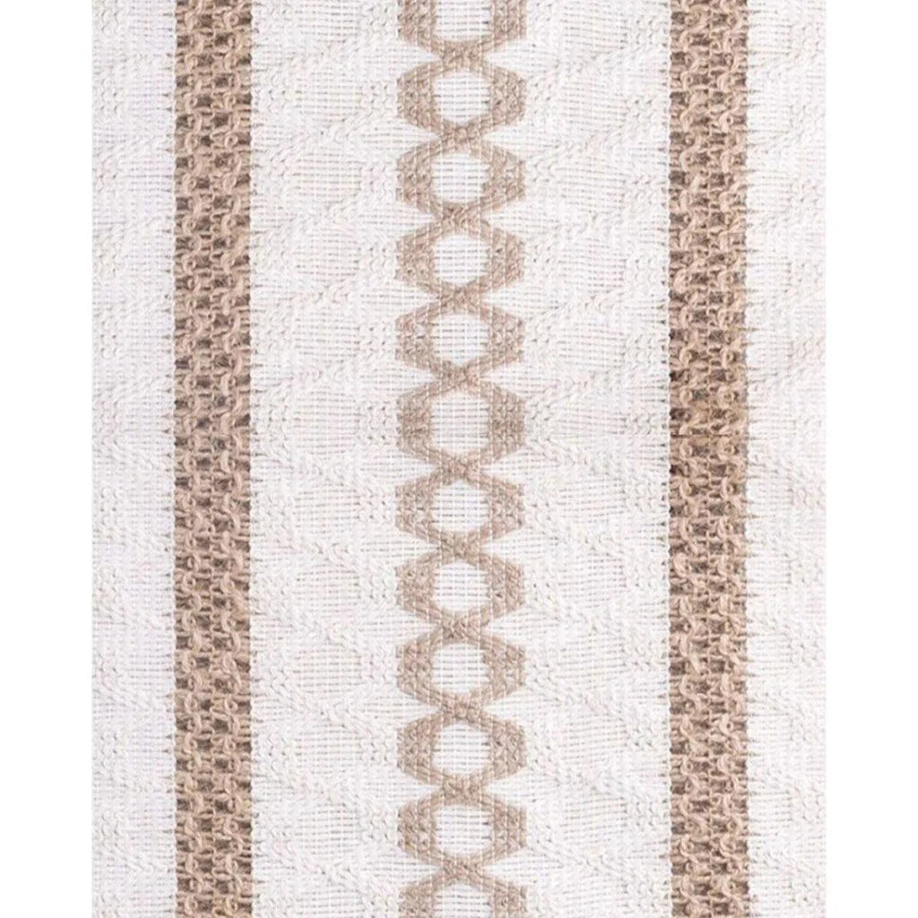 Cotton Linen Table Runner with Knot Tassel Bed End Towel