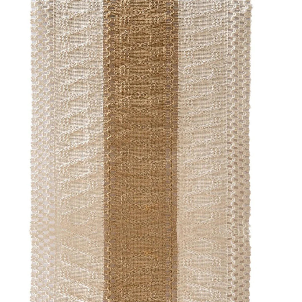 Cotton Linen Table Runner with Knot Tassel Bed End Towel