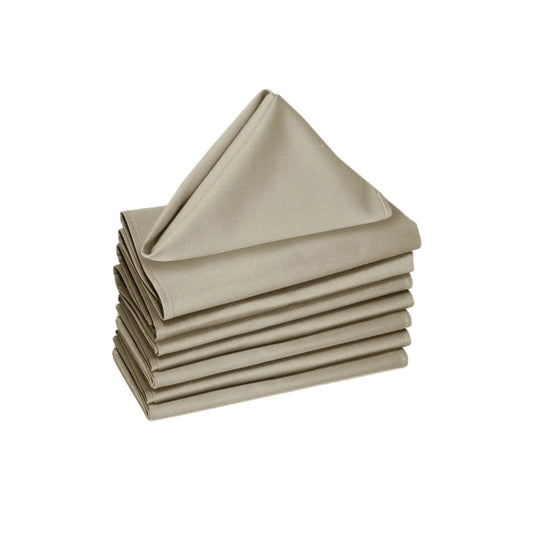 Cotton Napkins Hoydu Set of 8 - Pebble - Home & Garden