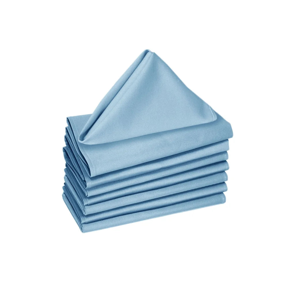 Cotton Napkins Hoydu Set of 8 - Sky Blue - Home & Garden