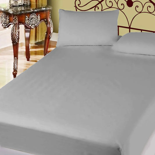 Cotton Percale 400TC Super Queen Combo Set 50cm Wall Grey