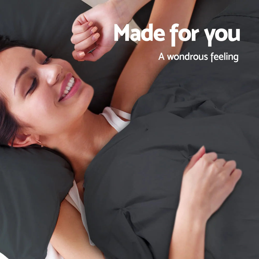 Cotton Quilt Cover Set Queen Bed Duvet Doona Cover Hotel