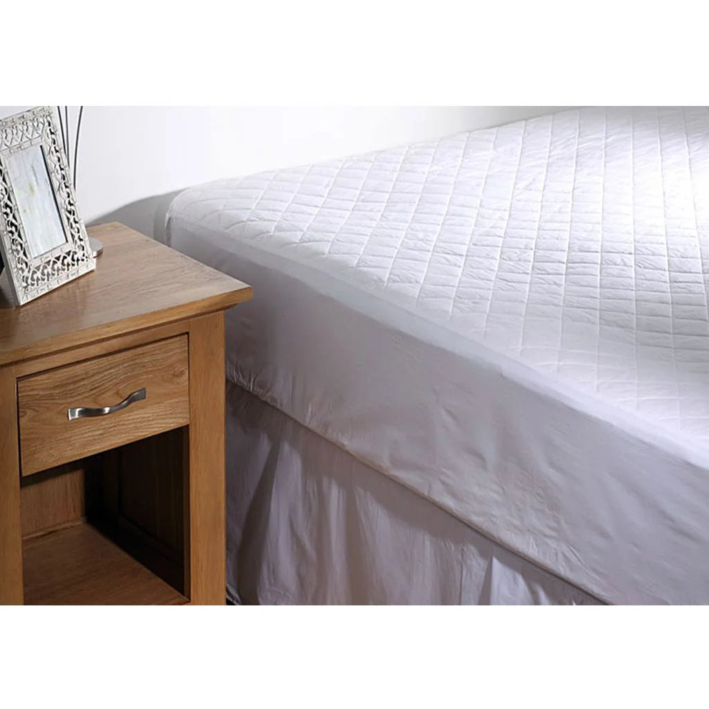 Cotton Quilted Mattress Protector 35cm Wall Single - Fine