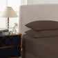 Cotton Rich Fitted Sheet 1500TC 3PC Set Double - Dusk Grey Royal Comfort