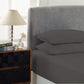 Cotton Rich Fitted Sheet 1500TC 3PC Set Double - Stone Royal Comfort
