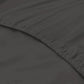 Cotton Rich Fitted Sheet 1500TC 3PC Set Double - Stone Royal Comfort