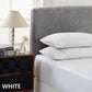 Cotton Rich Fitted Sheet 1500TC 3PC Set Double - White Royal Comfort