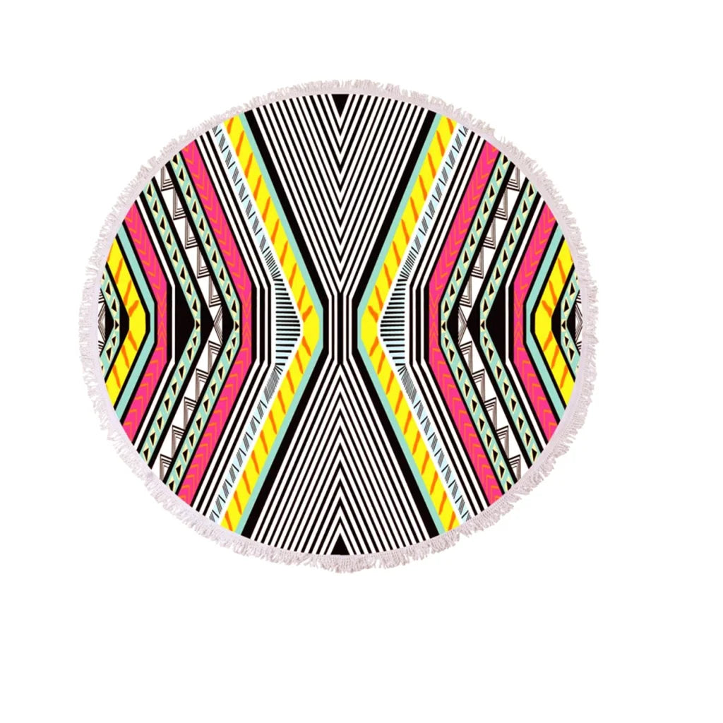 Cotton Round Beach Towel Ellie - Home & Garden