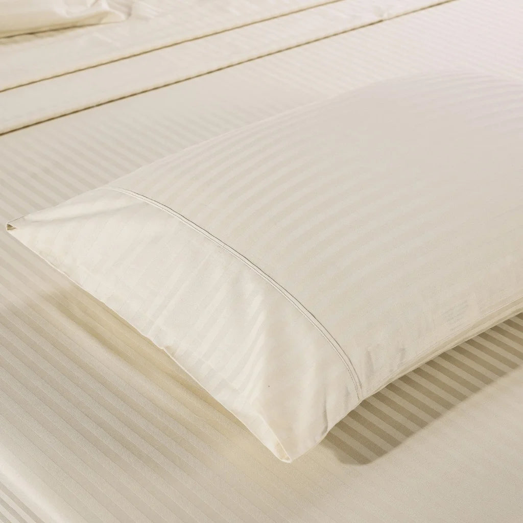 Cotton Sheet Set 1200TC Stripe - King Sand Kensington