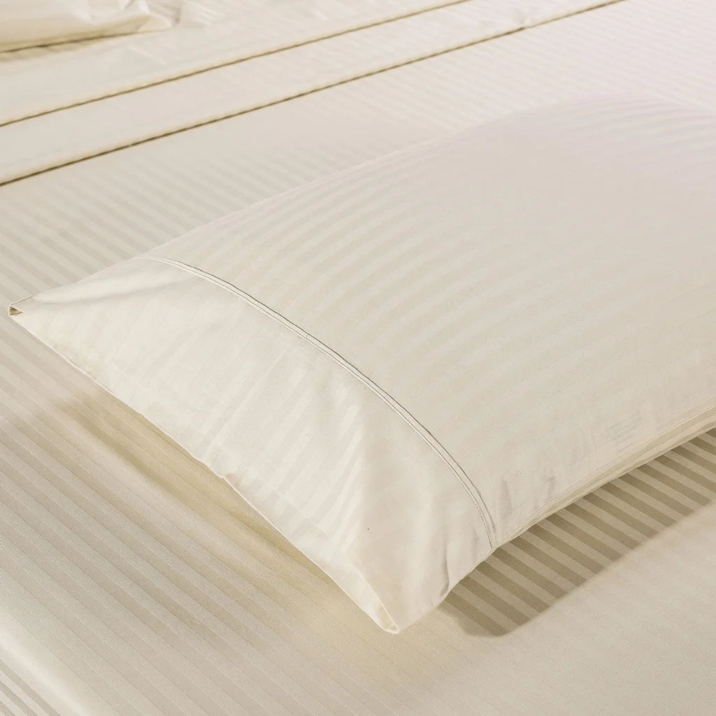 Cotton Sheet Set 1200TC Stripe - King Sand Kensington