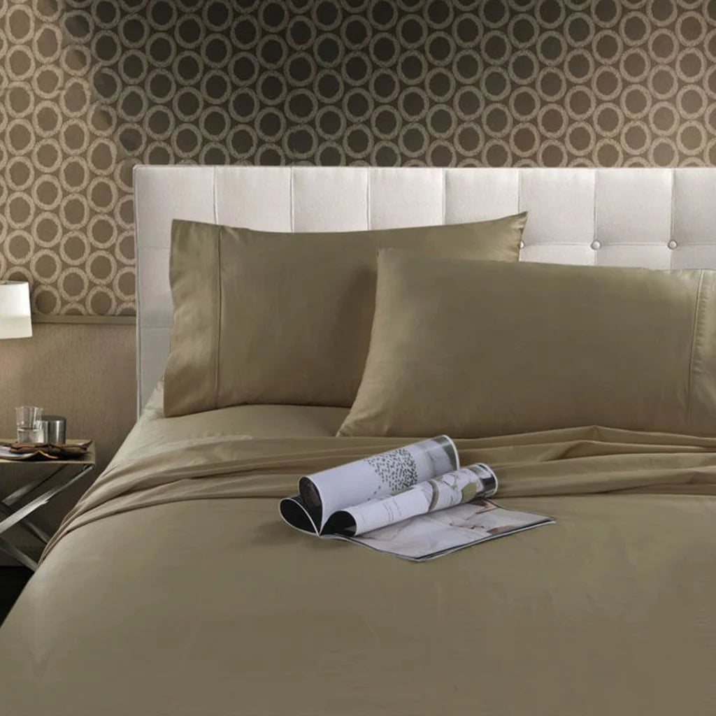 Cotton Sheet Set Kingtex 300TC - Single - Home & Garden