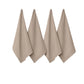 Cotton Tea Towels J Elliot Home Waffle Set of 4 - Sandstone