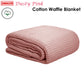 Cotton Waffle Blanket Dusty Pink Queen Artex 194