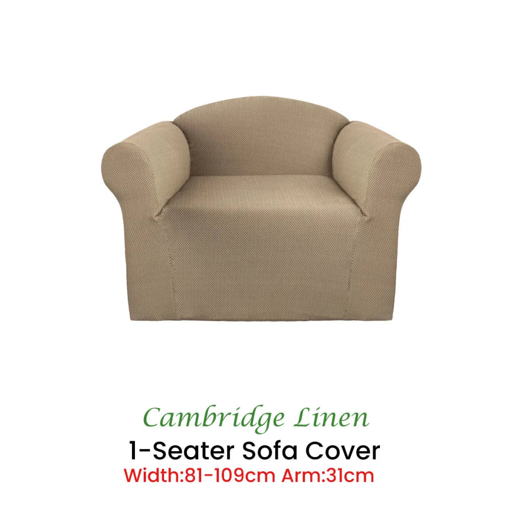 Couch Cover One Seater - Cambridge Extra-Stretch Linen
