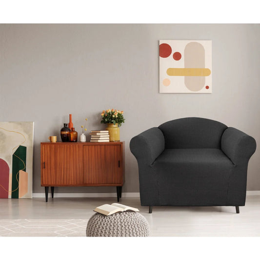Couch Cover One Seater - Cambridge Extra-Stretch Steel