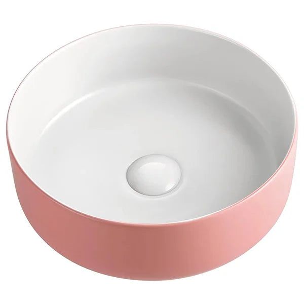 Counter Basin Sink 2021 Matte Pink Outside Round 360mm Dia