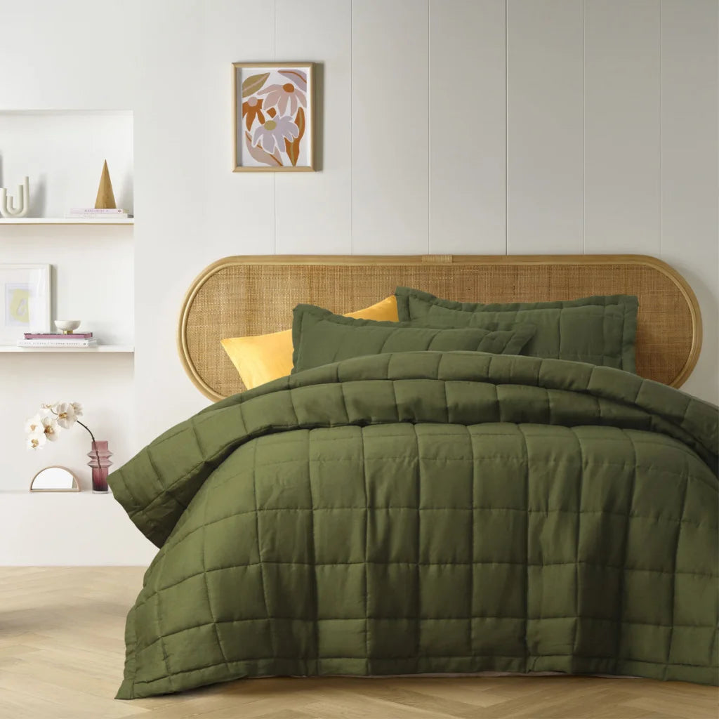 Coverlet Set King Vintage Design Homewares Olive French