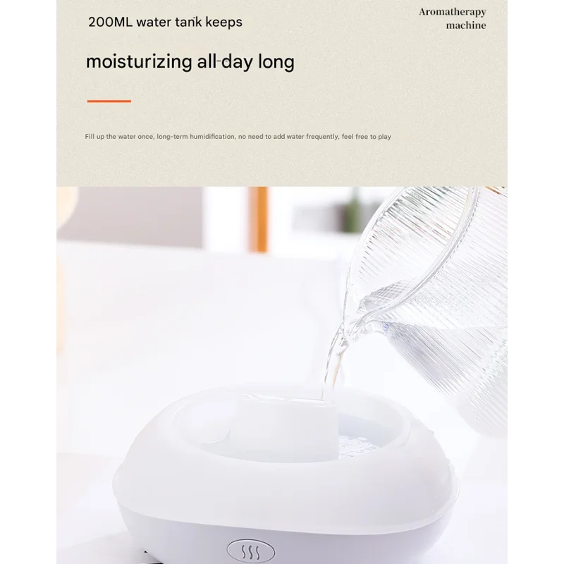 Crack color Mini USB Aromatherapy Diffuser with Flame