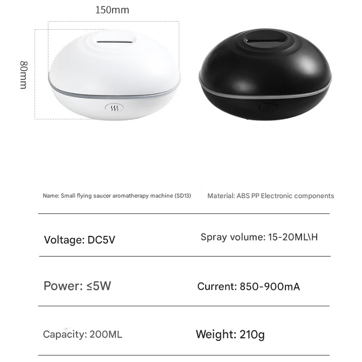 Crack color Mini USB Aromatherapy Diffuser with Flame