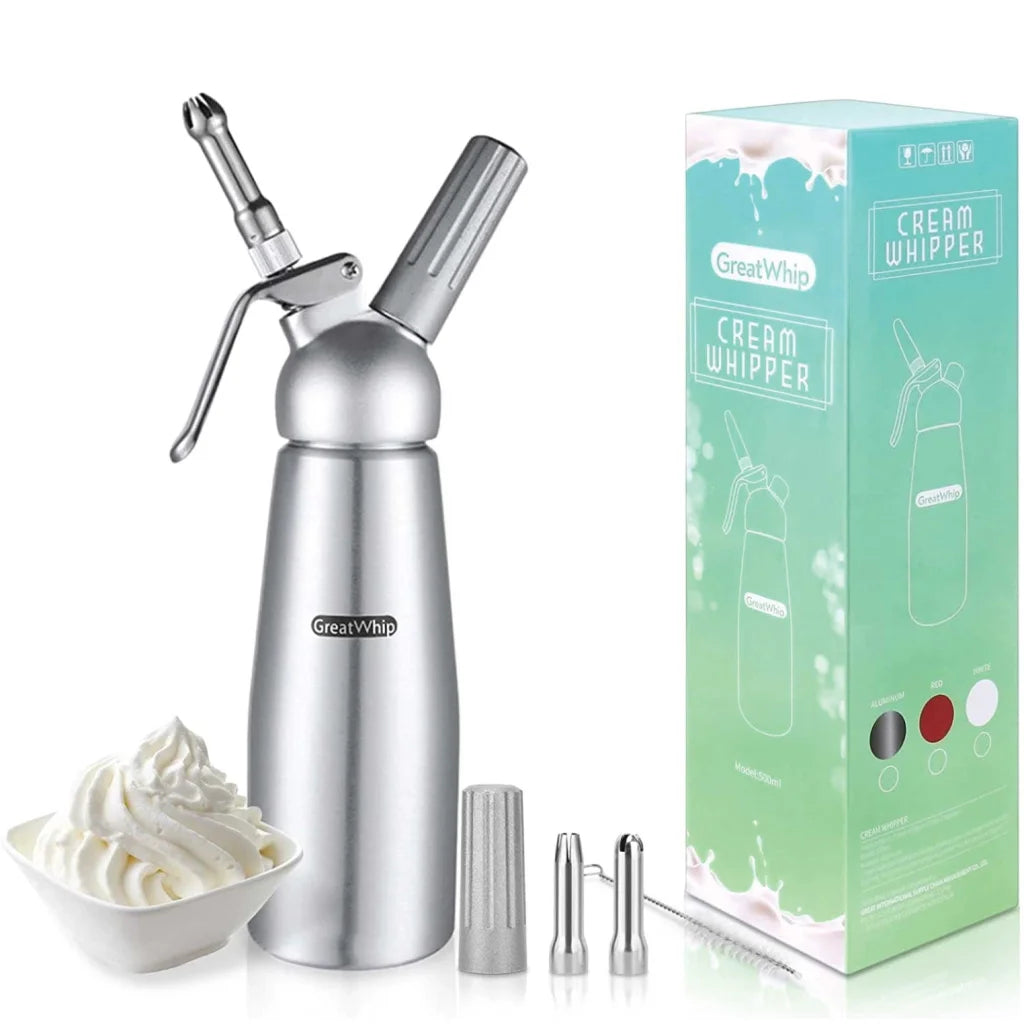 Cream Whipper Dispenser 250ml + 50x NO2 Chargers