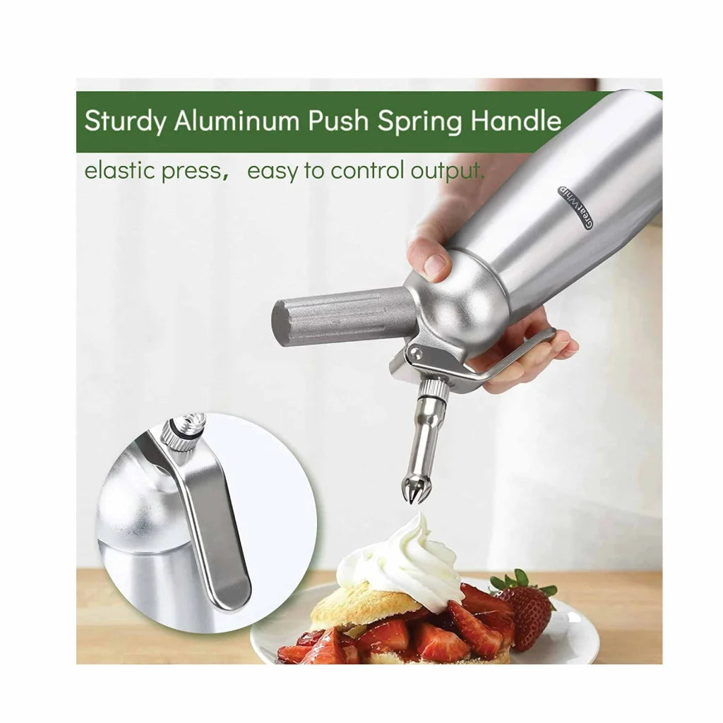 Cream Whipper Dispenser 250ml + 50x NO2 Chargers