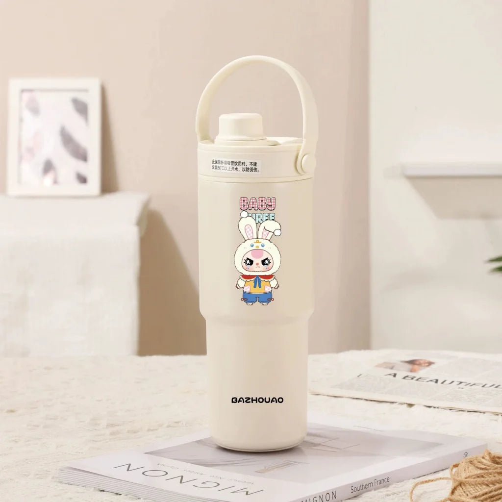 Creamy White Baby 3 30oz Ceramic Lined Insulated