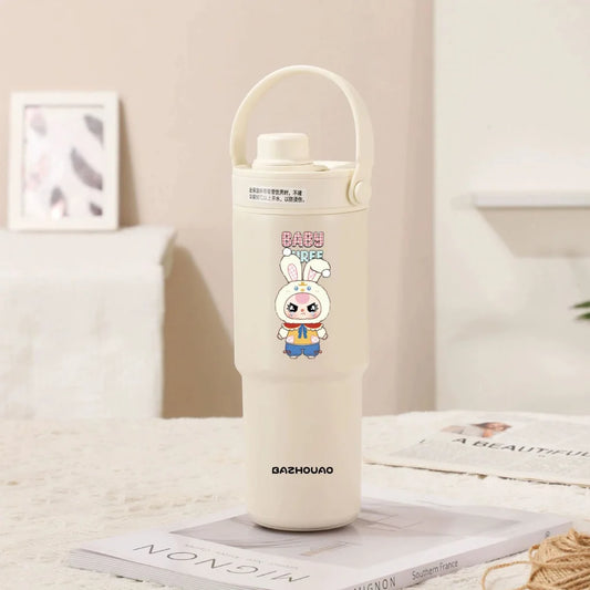 Creamy White Baby 3 30oz Ceramic Lined Insulated