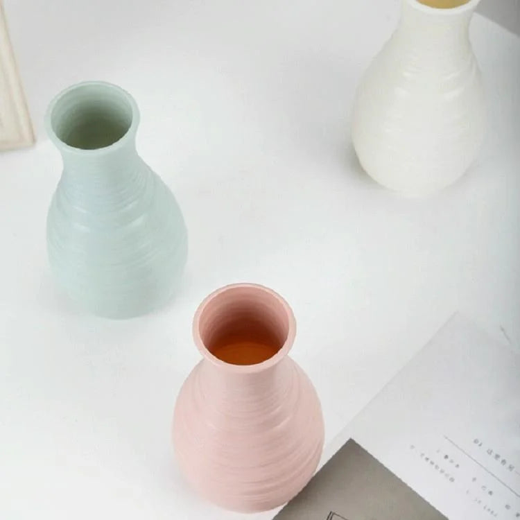 Creative Desktop Flower Vase - Modern Plastic Decoration