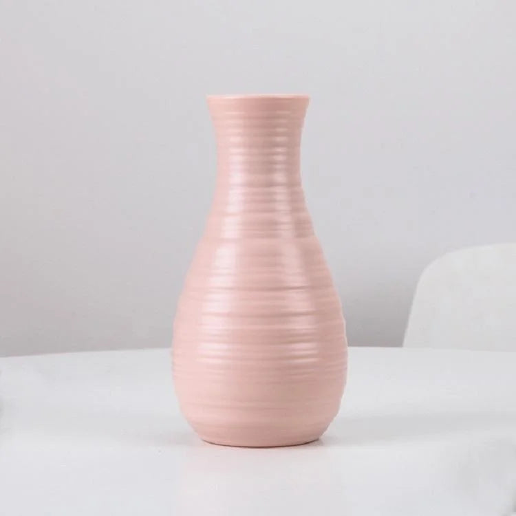 Creative Desktop Flower Vase - Modern Plastic Decoration