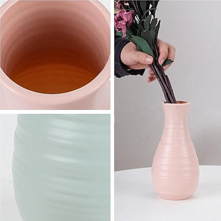 Creative Desktop Flower Vase - Modern Plastic Decoration