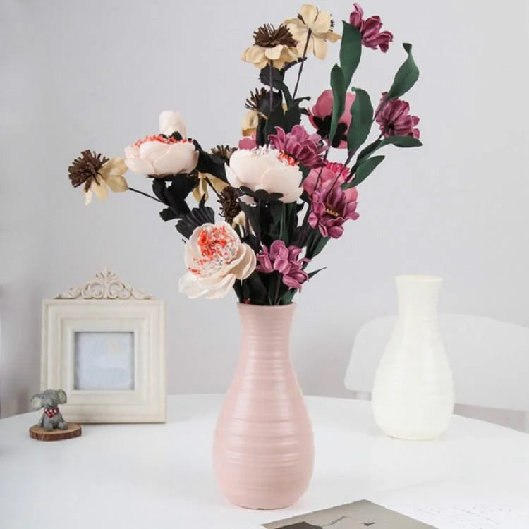 Creative Desktop Flower Vase - Modern Plastic Decoration