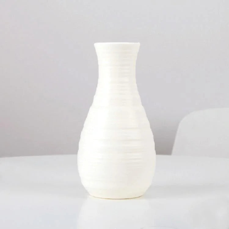 Creative Desktop Flower Vase - Modern Plastic Decoration