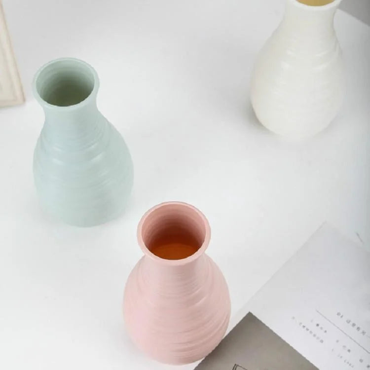Creative Desktop Flower Vase - Modern Plastic Decoration