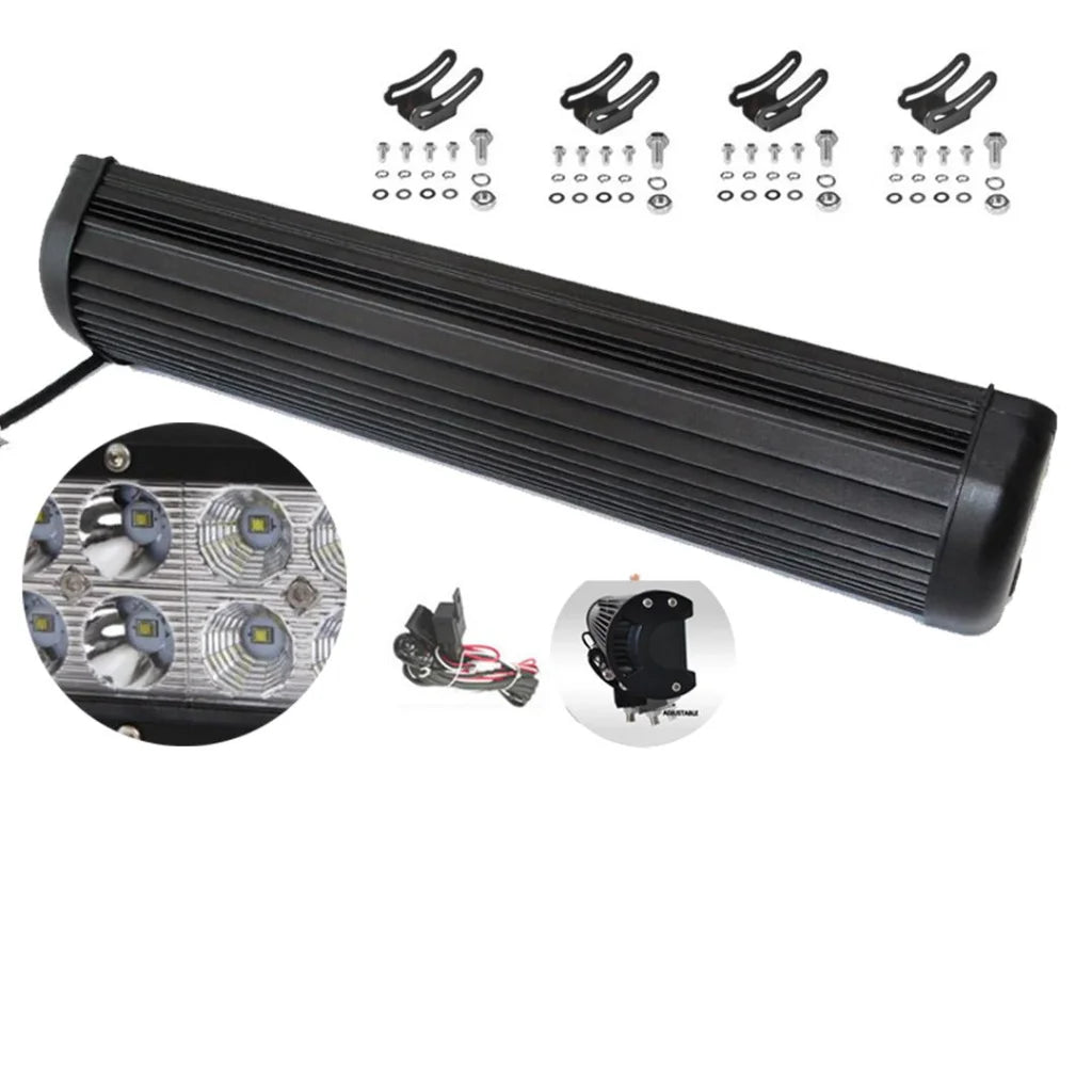 Cree LED Light Bar 28inch 180W Spot Flood 4x4 Offroad Work Ute ATV 12V 24V - Premium