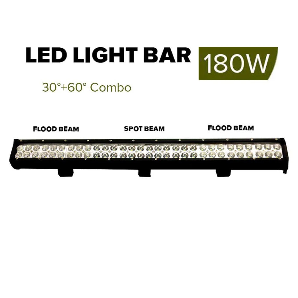 Cree LED Light Bar 28inch 180W Spot Flood 4x4 Offroad Work Ute ATV 12V 24V - Premium