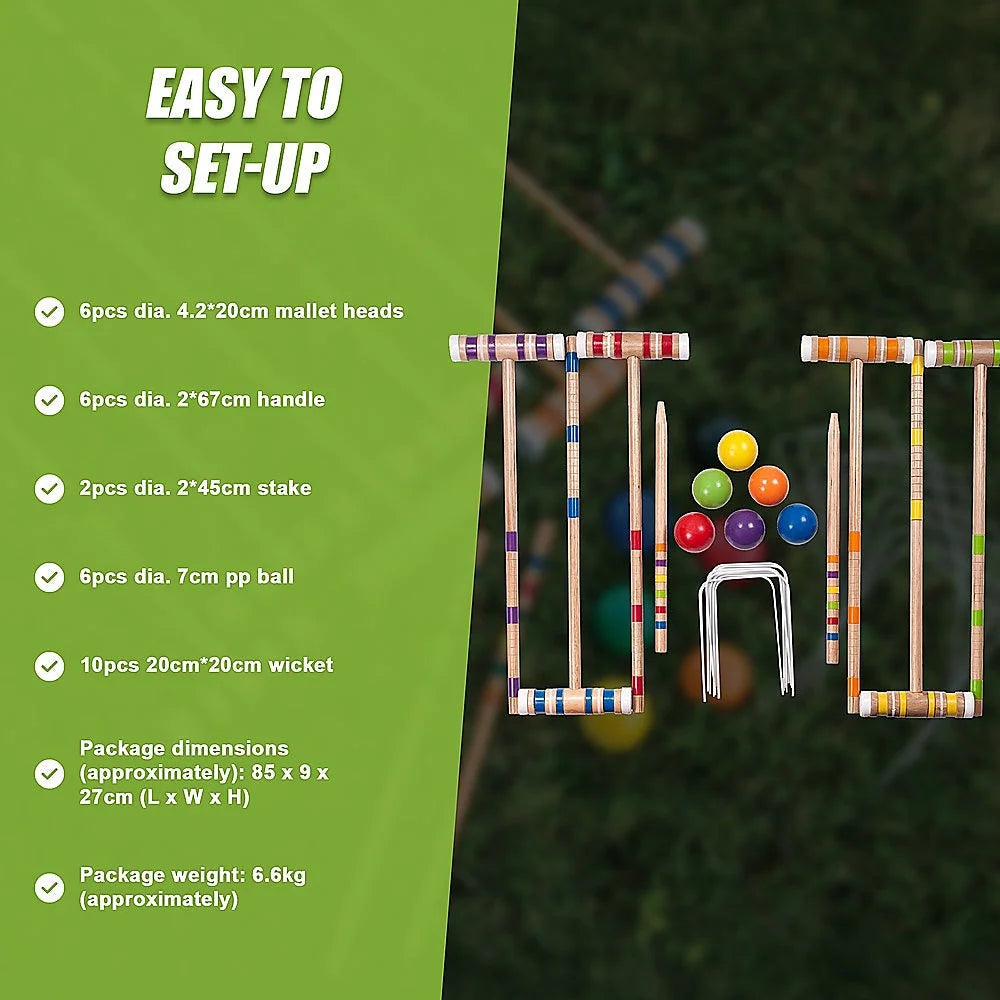 Croquet Set - Up to 6 Players - Games