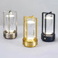 Cross-Shaped LED Table Lamp - Silver Touch Button with USB
