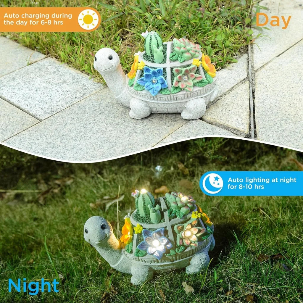Crystal Ball Dog Charming Solar-Powered Animal Garden