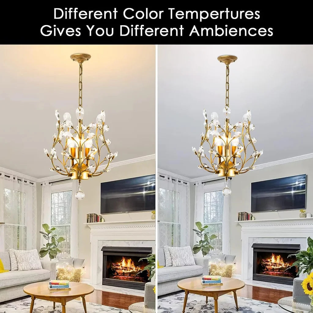 Gold crystal chandelier vintage with caster wheels and side handle rail