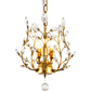 Crystal chandelier vintage with colour matched pieces and support fittings