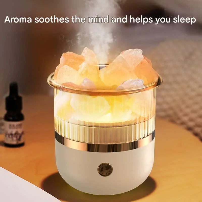 Crystal Humidifier with LED Light - Aromatherapy Diffuser