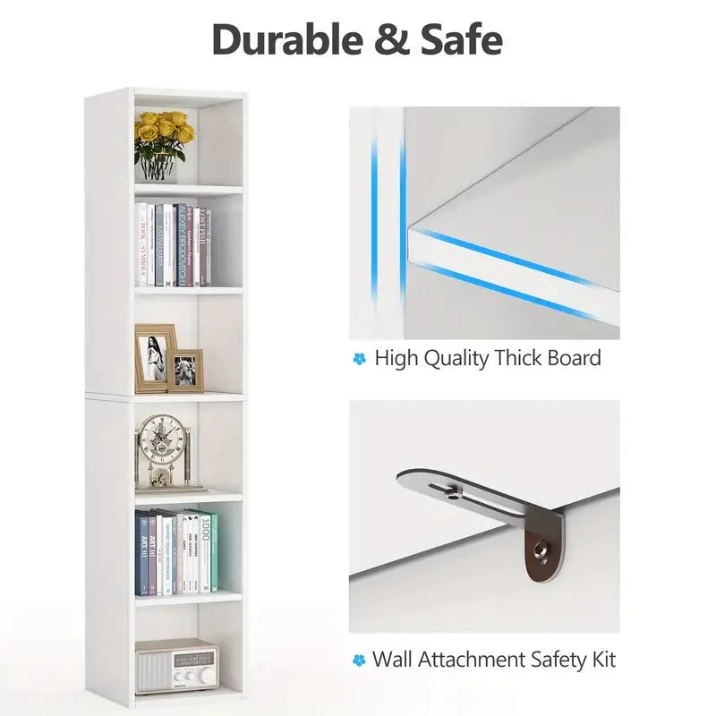 Cube Display Shelves 6-Tier for Home & Office - 70.9 Inch