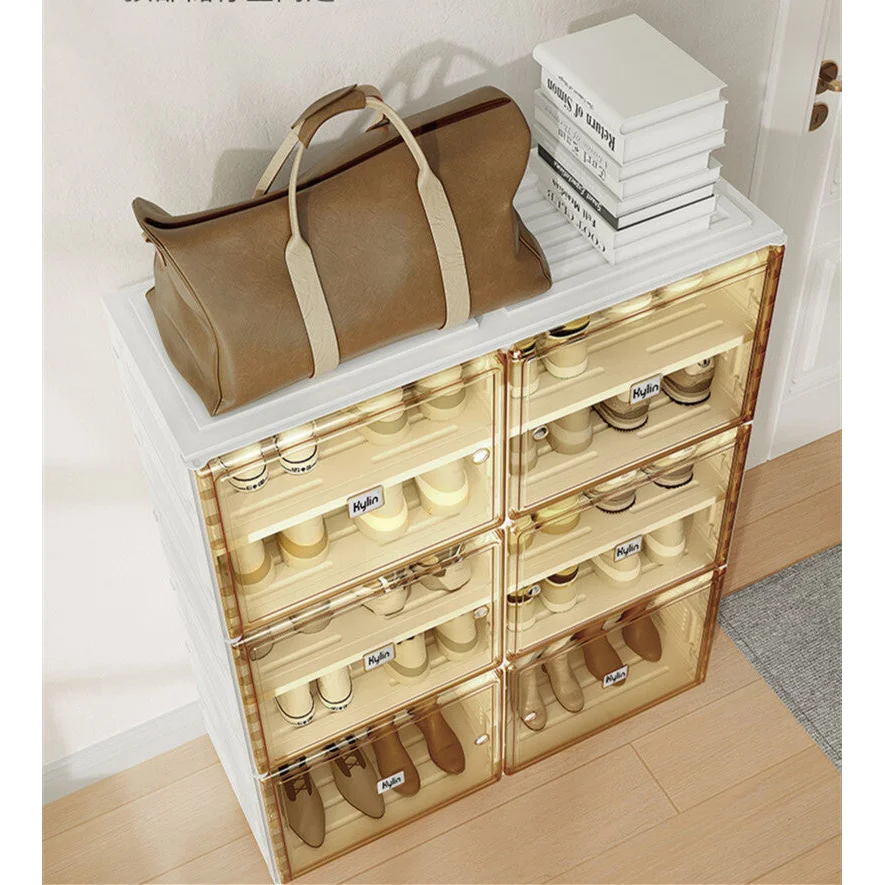 Cubes Storage Folding Shoe Cabinet Kylin 2 Column 7 Grids 4