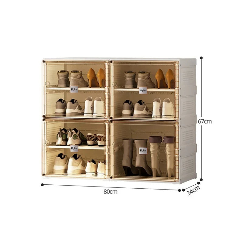 Cubes Storage Folding Shoe Cabinet Kylin 2 Column 7 Grids 4