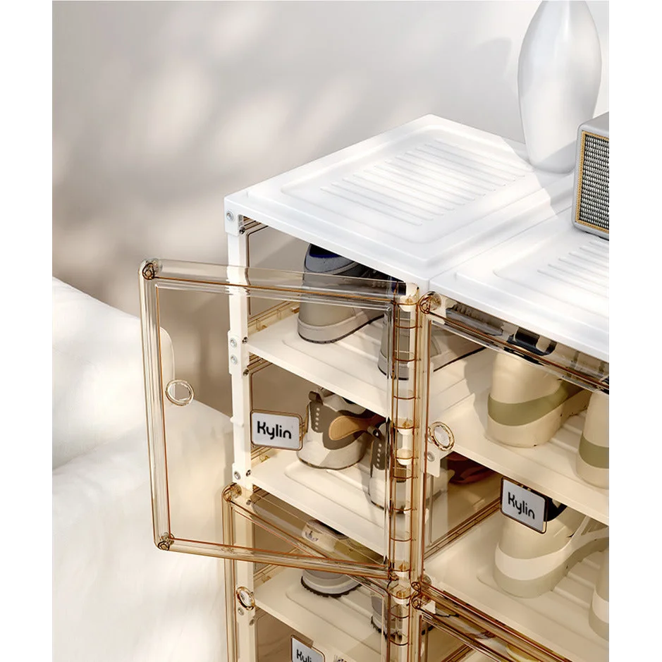 Cubes Storage Folding Shoe Cabinet Kylin 2 Column 7 Grids 4