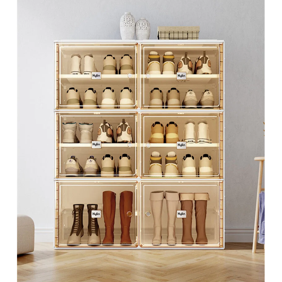 Cubes Storage Folding Shoe Cabinet Kylin 2 Column 7 Grids 4