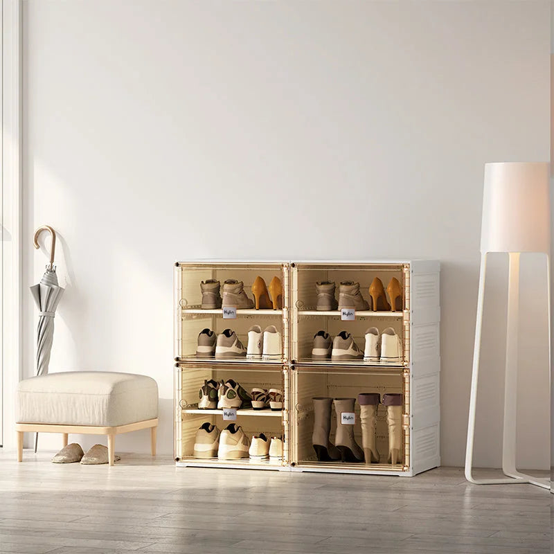 Cubes Storage Folding Shoe Cabinet Kylin 2 Column 7 Grids 4