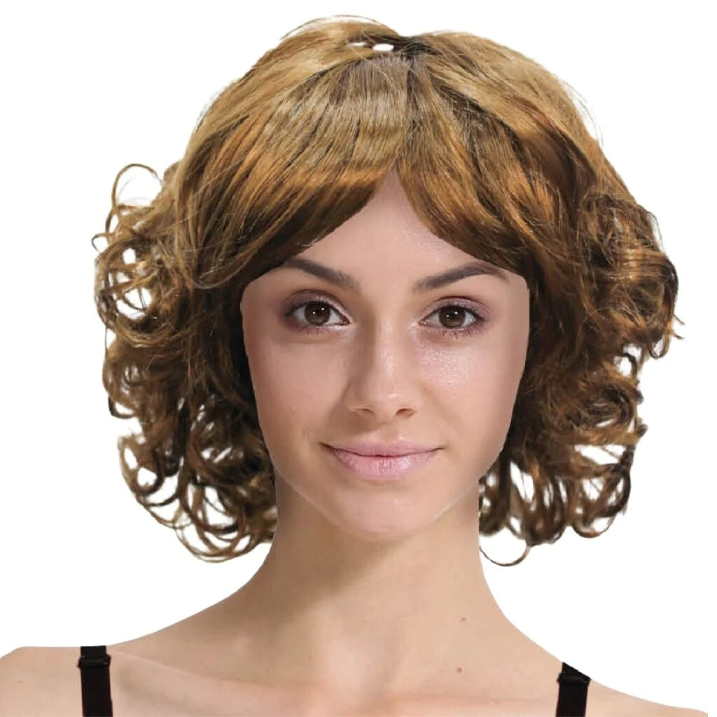 CURLY BOB WIG Hair Party Costume Halloween Fancy Dress 60s