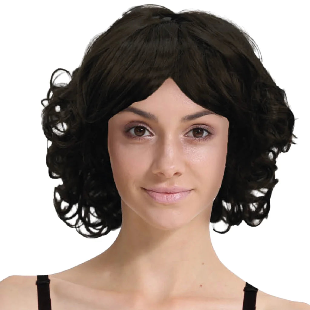 CURLY BOB WIG Hair Party Costume Halloween Fancy Dress Up